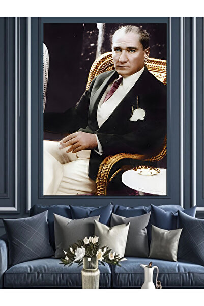 ekart Mustafa Kemal Atatürk Dekoratif Kanvas - Mdf Ahşap Tablo