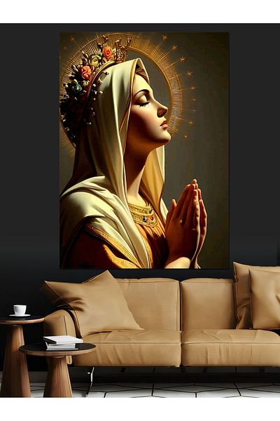 Tablomega Pânză Decorativă Fecioara Maria - Lemn MDF