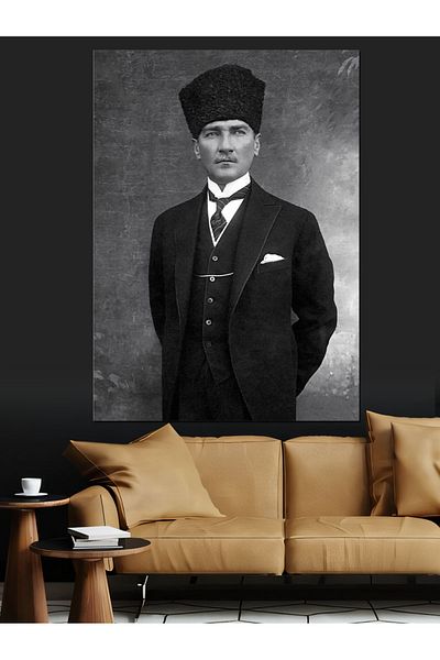 Tablomega Pânză decorativă Mustafa Kemal Atatürk - Lemn MDF