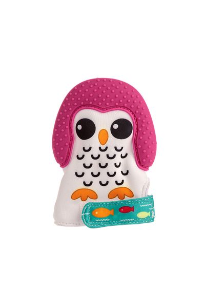 Coccorito Silicone Teething Glove - Pink Penguin