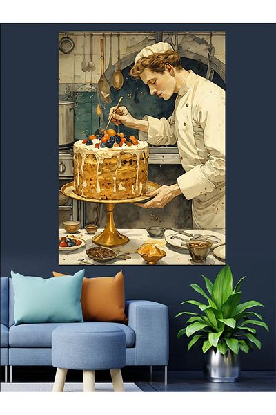 Tablomega Διακοσμητικός καμβάς Cake Master - Ξύλινη επιφάνεια MDF