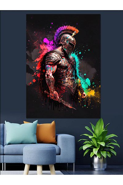 Tablomega Pânză Decorativă Gladiator - Lemn MDF