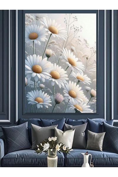 Tablomega Pânză decorativă Floarea Lunii - Lemn MDF