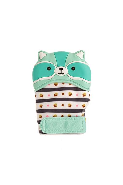 Coccorito Silicone Teething Glove - Raccoon Mint