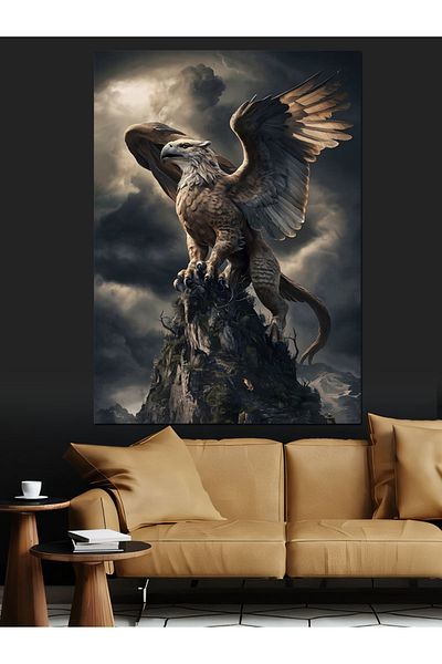 Tablomega Pânză decorativă Griffin - Lemn MDF