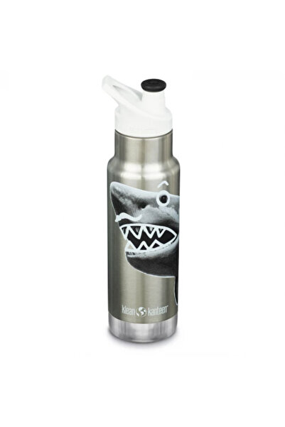 Klean Kanteen Termos Sport Kid Classic îngust cu capac, 355 ml, Mr Shark