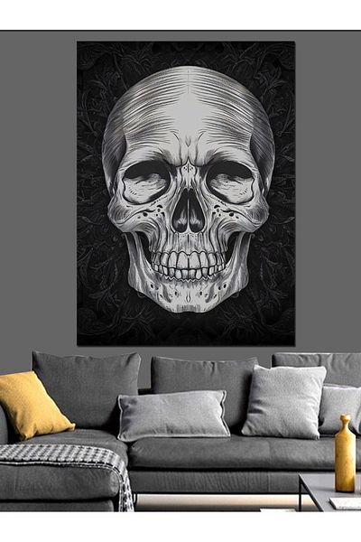 Tablomega Pânză Decorativă Skull - Lemn MDF