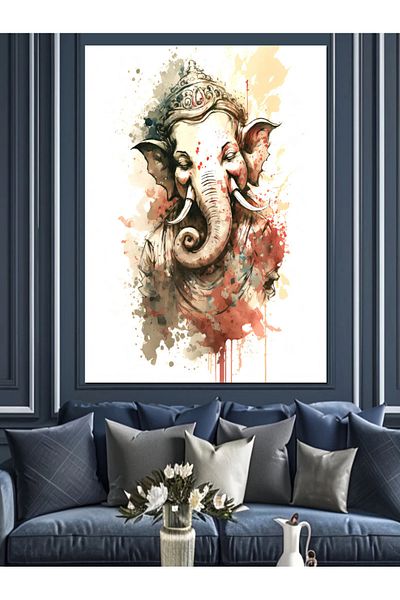 Tablomega Pânză Decorativă Ganesha - Lemn MDF
