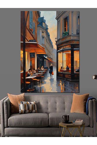 Tablomega Cafea Pânză Decorativă - Lemn MDF Pictat