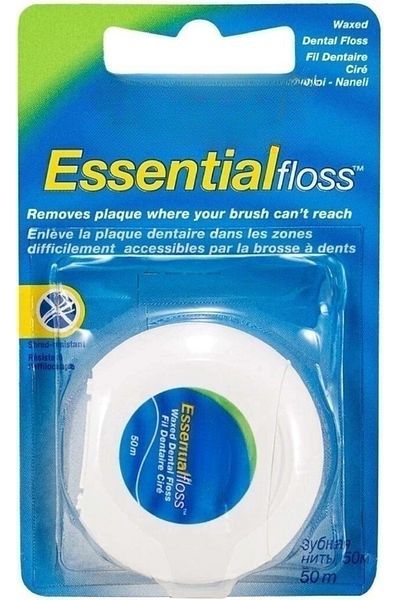 COOYA Dental Floss, Waxed Shred-Resistant Dental Floss 50m, 1 Count