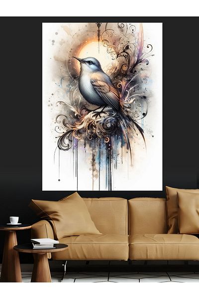 Tablomega Canvas Decorativ cu Cozi și Modele - Lemn MDF