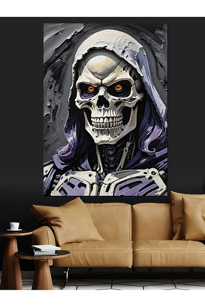 Tablomega Pânză Decorativă Skeletor - Lemn MDF