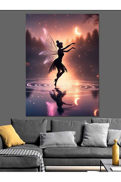 Tablomega Pânză Decorativă Femeie Balerina - Lemn MDF