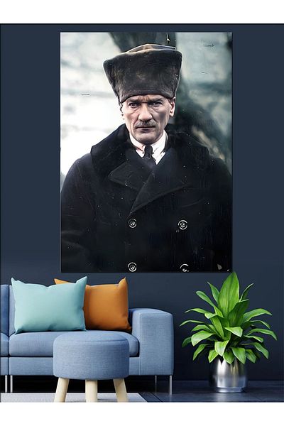 Tablomega Pânză decorativă Mustafa Kemal Atatürk - Lemn MDF