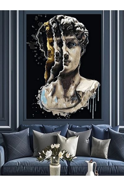 Tablomega Bustul lui David Pânză Decorativă - Lemn MDF Pictură