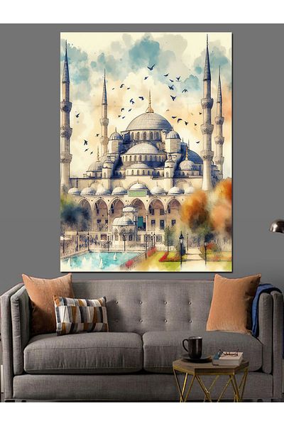 Tablomega Pânză decorativă Moscheea Sultanahmet - Lemn MDF