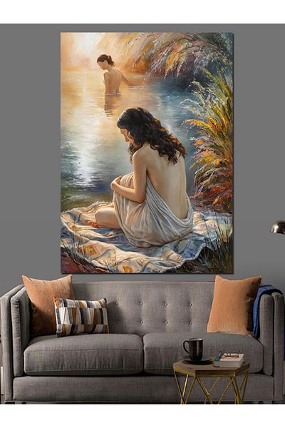 Tablomega Pânză decorativă Nude Women - Lemn MDF