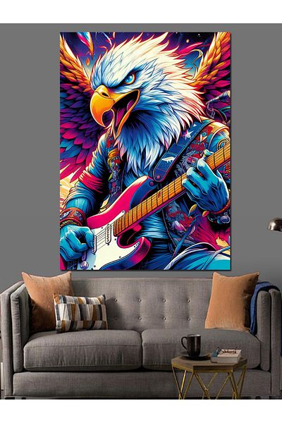 Tablomega Fender Guitar Eagle Διακοσμητικός Καμβάς - Ξύλινος Πίνακας MDF