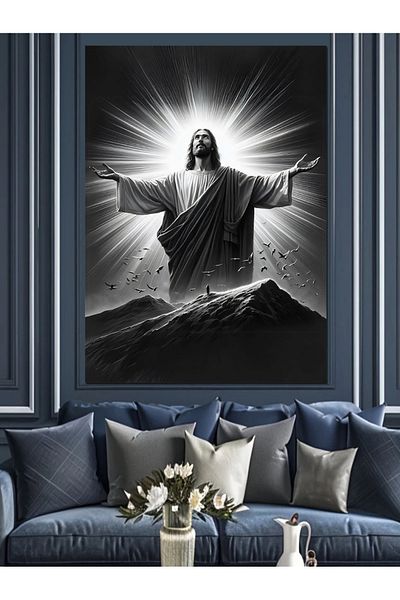 Tablomega Hz Isus Hristos Pânză Decorativă - Lemn MDF Pictură