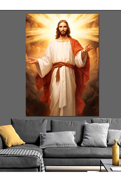 Tablomega Hz Jesus Christ Διακοσμητικός Καμβάς - Ξύλινος Πίνακας MDF