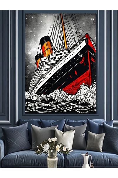Tablomega Pânză decorativă Titanic - Lemn MDF