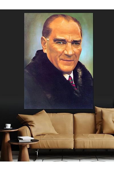 Tablomega Pânză decorativă Mustafa Kemal Atatürk - Lemn MDF