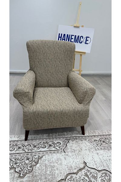 HaNemCe Разтеглив еластичен гъвкав памучен жакардов калъф за фотьойл