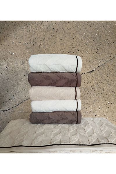 begenal home 100% Cotton 6 Pieces Karmen 50X90 cm Hand Face Towel