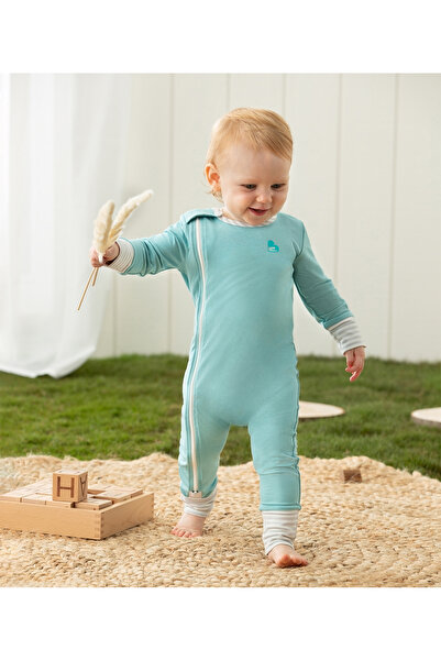 Love to Dream , Overall ECOVERO™ cu fermoar, 0-3 luni, Marine Blue