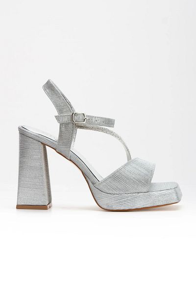 MFT AYAKKABI Pantofi de seara cu platforma Silver Stone de dama