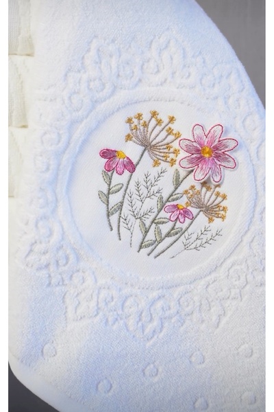 begenal home 100% бавовна, 3D вишивка, 6 штук, 50x90 см, рушник для рук і обличчя