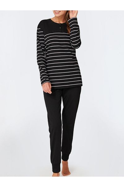 Schiesser Schlafanzug 95/5 Schlafanzug Pyjama Schlafmode Bequem
