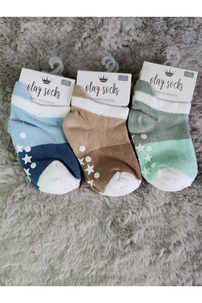 Olay Socks 1-2 Years Unisex Mix Baby 3 Sock Set
