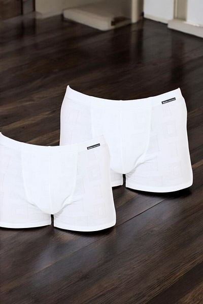 Kom Ανδρικό λευκό Modal Fabric Lycra 2'li Boxer Q.NKD.KROAK.M.2