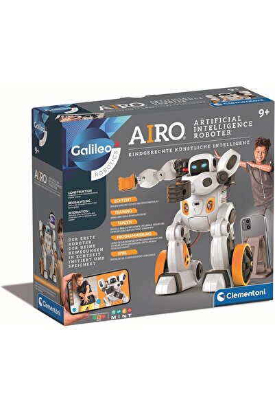 CLEMENTONI Galileo AIRO, Yapay Zeka ile Eğitilebilir Etkileşimli Robot, Bluetooth Özellikli