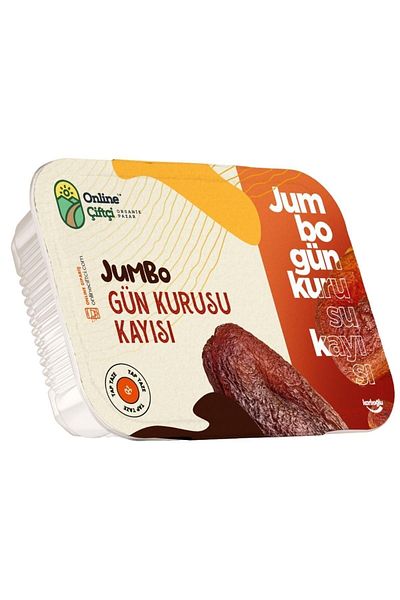 OnlineÇiftçi Jumbo Dried Sun Apricot 400Gr