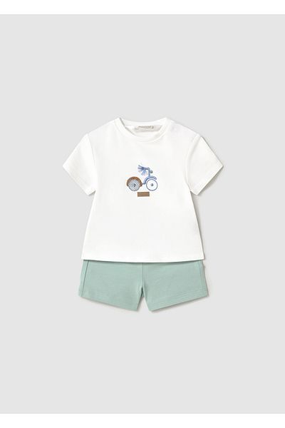MAYORAL Baby Boy 4 Piece Shorts Suit Set Green