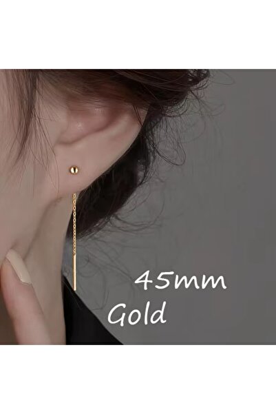 Choice أقراط متدلية أنيقة للنساء بتصميم هندسي على شكل كرة طويلة وسلسلة متدلية...