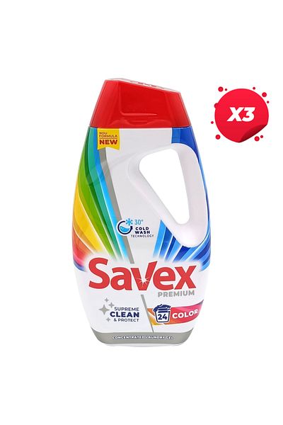 SAVEX X3 - SAVEX LIQUID PREMIUM DETERGENT 1.08L COLOR 24 WASHES