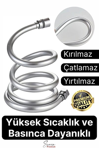 Svein Gümüş Dayanıklı Esnek Kırılmaz Çatlamaz Patlamaz Sızdırmaz Pvc Banyo Du...