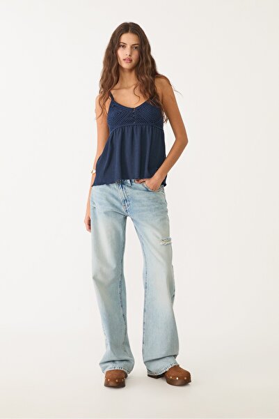 Stradivarius Fırfırlı kroşe top