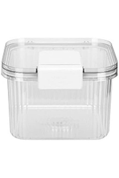 COOYA Rice Bucket, Household Rice Tank Container Sealed Rice Cereal Box, White