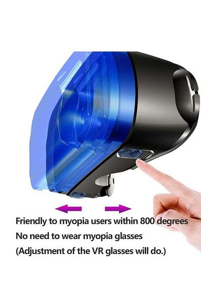 COOYA VR Headset Virtual Reality Headset 5.0-7.0 inches  for Mobile Games Movies