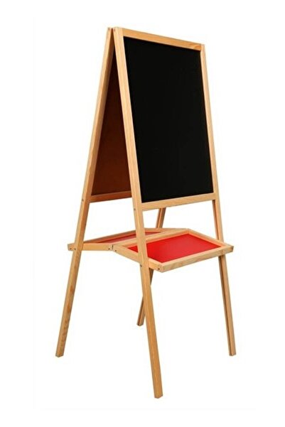 tuvalcim TUVALCİM.COM Ayaklı Yazı Tahtası Çift Taraflı   ( Kalem Silgi Ve Teb...