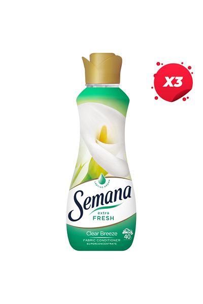 Semana X3 - Extra Fresh Balsam Rufe 800ml Clear Breeze 40sp