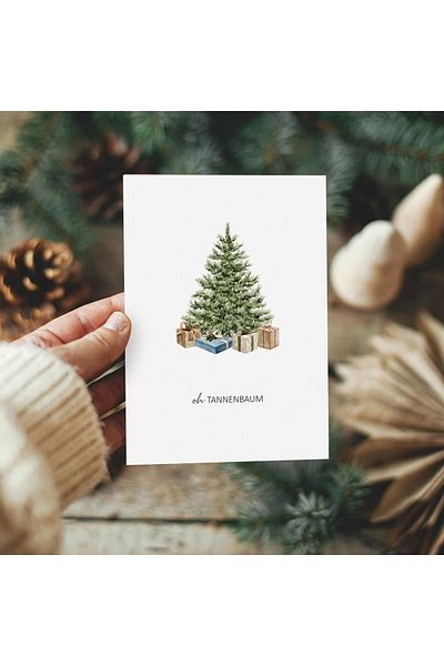 Biroyal Set of 10 Biroyal Christmas greeting cards, paper, multicolor, 14.8 x 10.5 cm