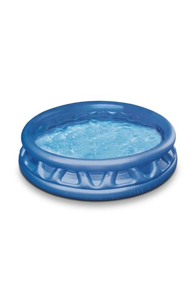 Intex PVC Inflatable Round Soft Side Kiddie Pool for 3 Years & Above 168 x 46 cm
