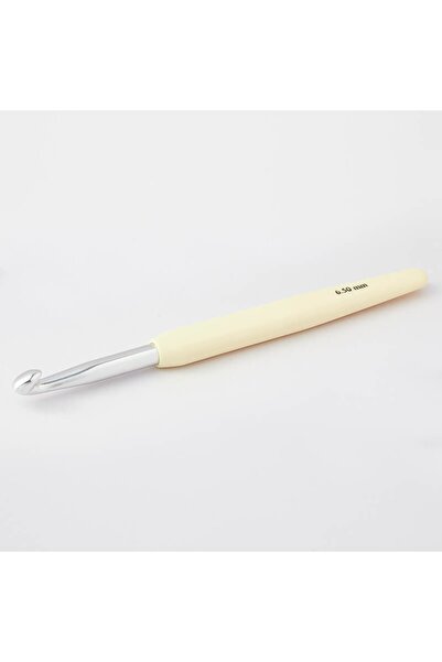 KnitPro Waves Gümüş Uçlu ve Renkli Silikon Saplı Tığ - 6,50 mm