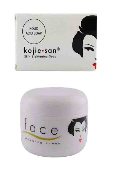 Kojie San Koji Sun Soap 135g Set with Koji Whitening Cream
