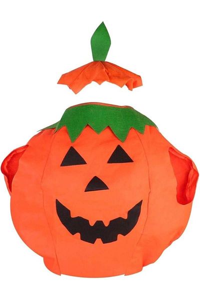 Veroda Halloween costume Veroda, textile, orange/black/green, 150-180 cm, 2 pieces